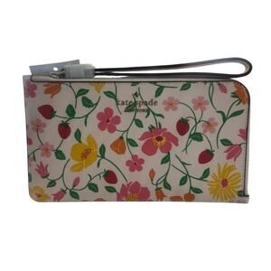 Kate Spade Lucy Garden Medium L-zip Wristlet